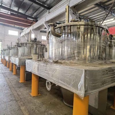 η αυτόματη batch μεταλλουργικών ξυστρών κατώτατης απαλλαγής τράβηγμα-τσαντών 800L ενεργοποιεί το φυγοκεντρωτή για τα ενεργά φαρμακευτικά συστατικά