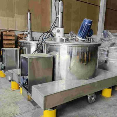 1200rpm η αυτόματη batch υποβάλλει τη μεταλλουργική ξύστρα κατώτατης απαλλαγής 500L για το χωρισμό τροφίμων σε φυγοκέντρωση