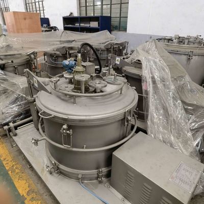 Το κάθετο χειρωνακτικό καλάθι 120L υποβάλλει 450mm με την επένδυση Halar σε φυγοκέντρωση