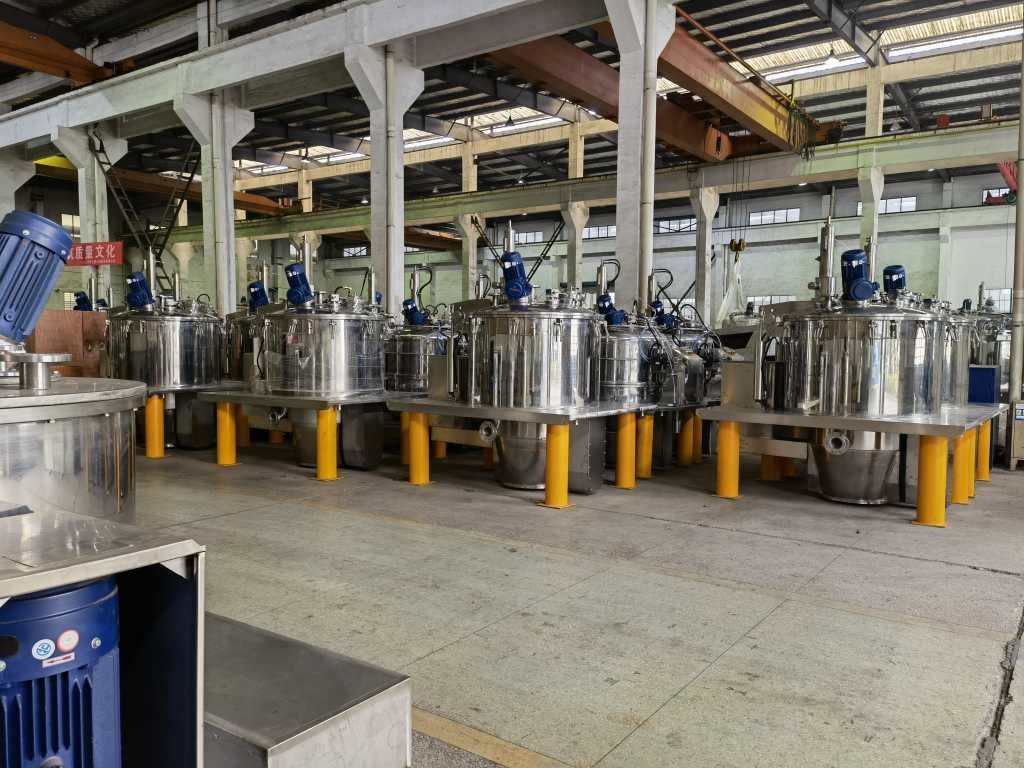 Ο προαιρετικός έλεγχος PLC κατώτατης απαλλαγής μεταλλουργικών ξυστρών τάσης τσάντα-τραβώντας υποβάλλει σε φυγοκέντρωση για τις φαρμακευτικές ουσίες